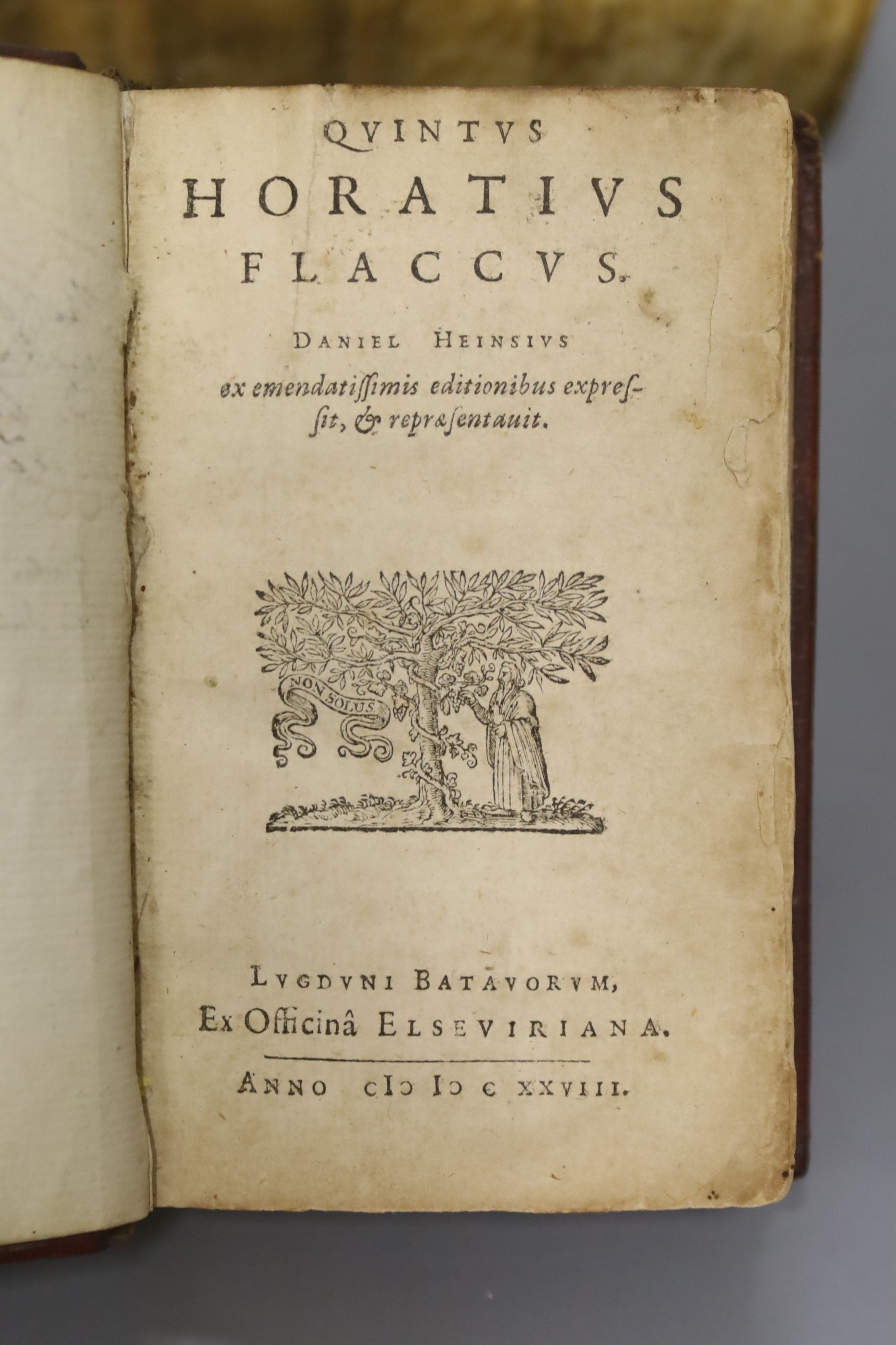 Observationum Sacrarum Liber Quartus 1711, one vol. and Quintus Horatious Flaccus, 1628?